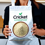Home 16 곤충단백질을 활용한 다이어트 식단 - Businesswoman with Cricket Flour**
"A professional nutritionist holding a bag of cricket flour in a...