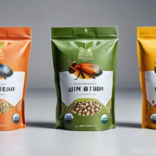 Home 26 곤충단백질 대체육의 시장 전망 - ' The overall design avoids showing whole, raw insects directly on the primary packaging, instead us...