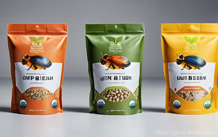 곤충단백질 대체육의 시장 전망 - ' The overall design avoids showing whole, raw insects directly on the primary packaging, instead us...